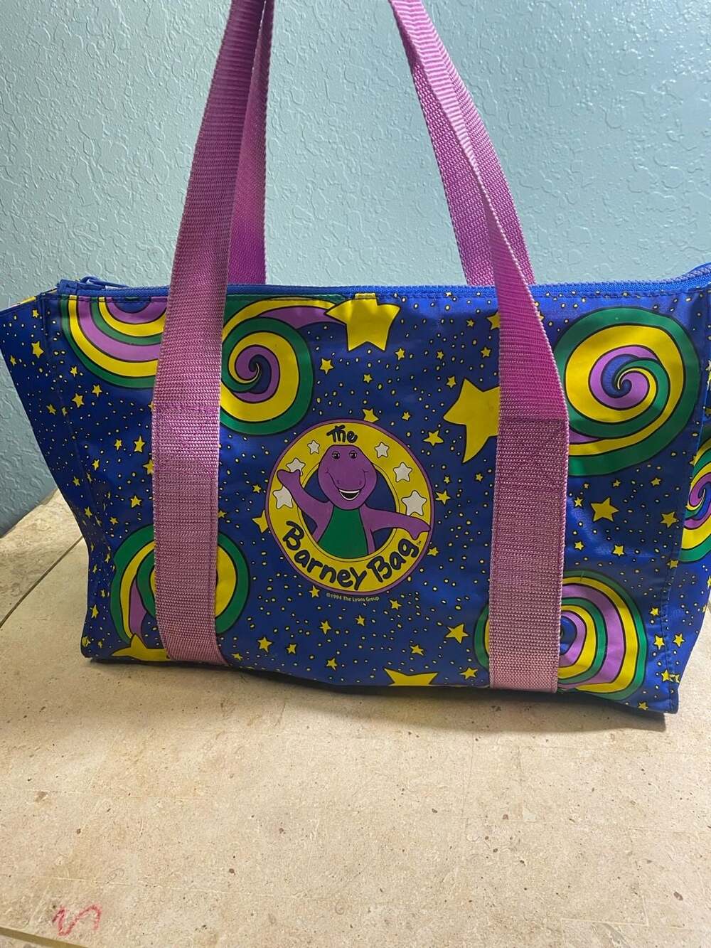 Vintage 1994 The Lyons Group The Barney Bag Tote Duffle